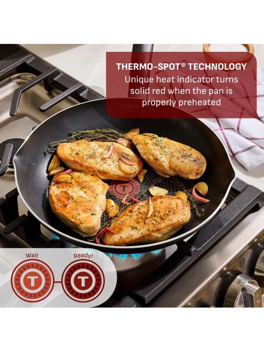 T-Fal Simply Cook 5qt Nonstick Saute Pan with Lid Black